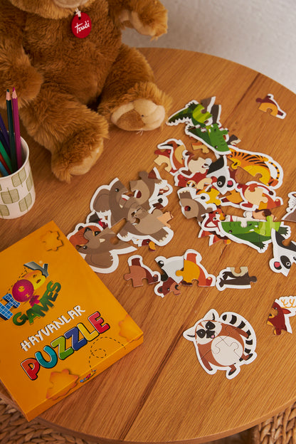 Öğretici Şekilli Hayvanlar Yapboz Baby Puzzle