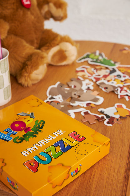 Öğretici Şekilli Hayvanlar Yapboz Baby Puzzle