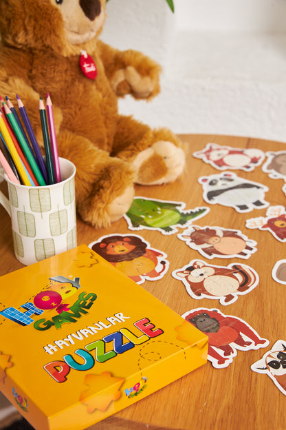 Öğretici Şekilli Hayvanlar Yapboz Baby Puzzle