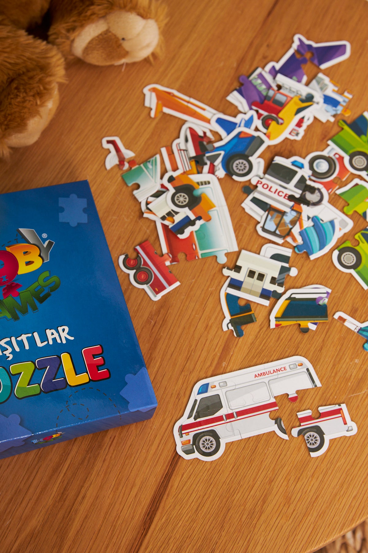 Öğretici Şekilli Taşıtlar Yapboz Baby Puzzle