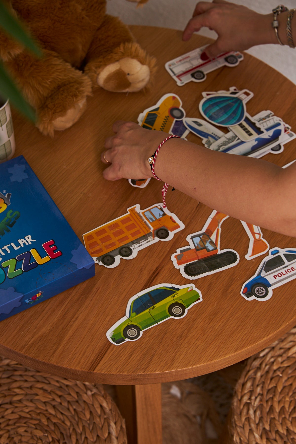 Öğretici Şekilli Taşıtlar Yapboz Baby Puzzle