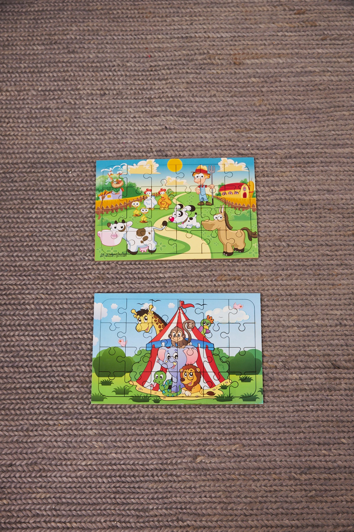 Okul Öncesi Başlangıç Yapboz Çiftliğim Ve Sirk Ahşap Puzzle Set