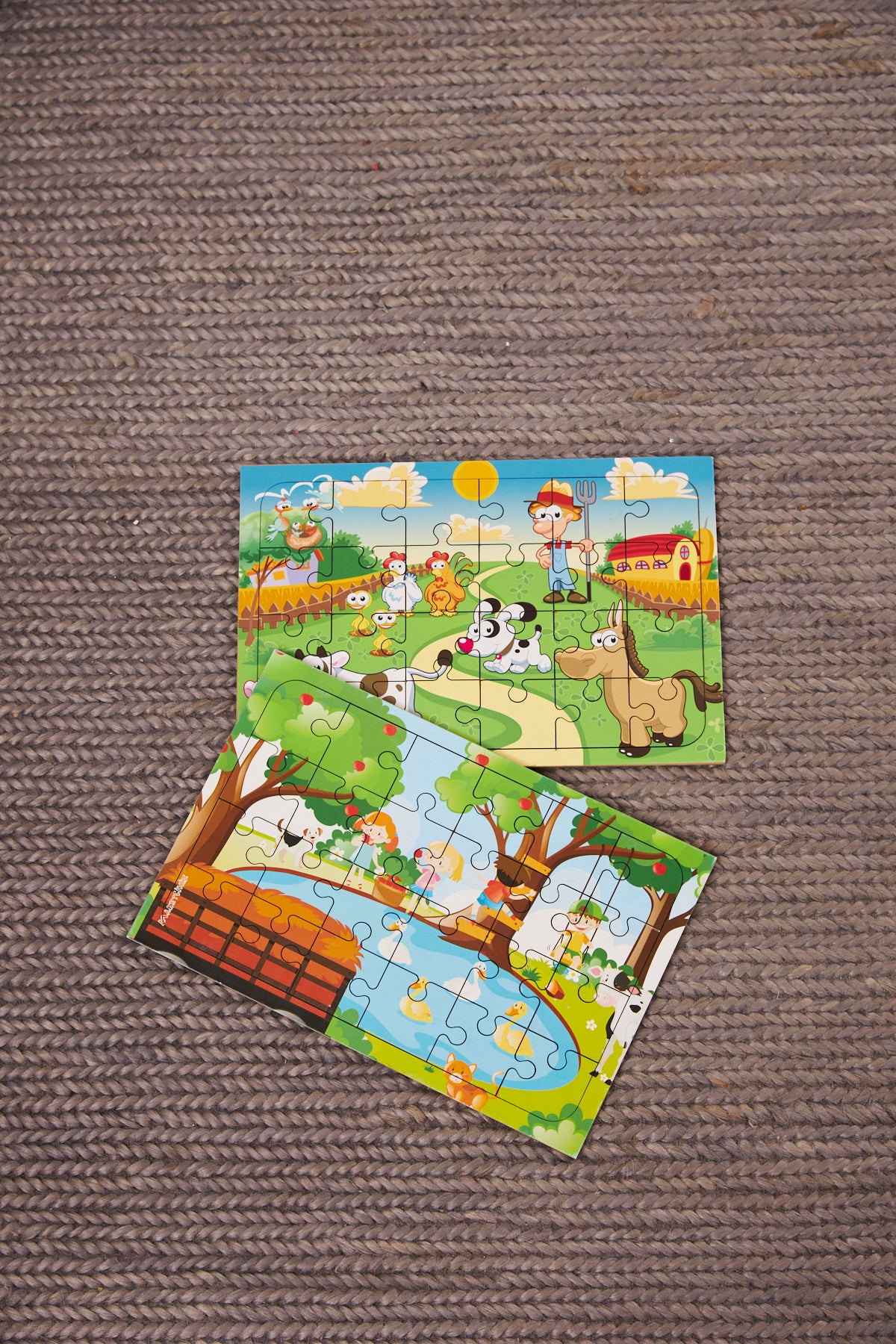 Okul Öncesi Başlangıç Yapboz Çiftlik Ve Piknik Ahşap Puzzle Set