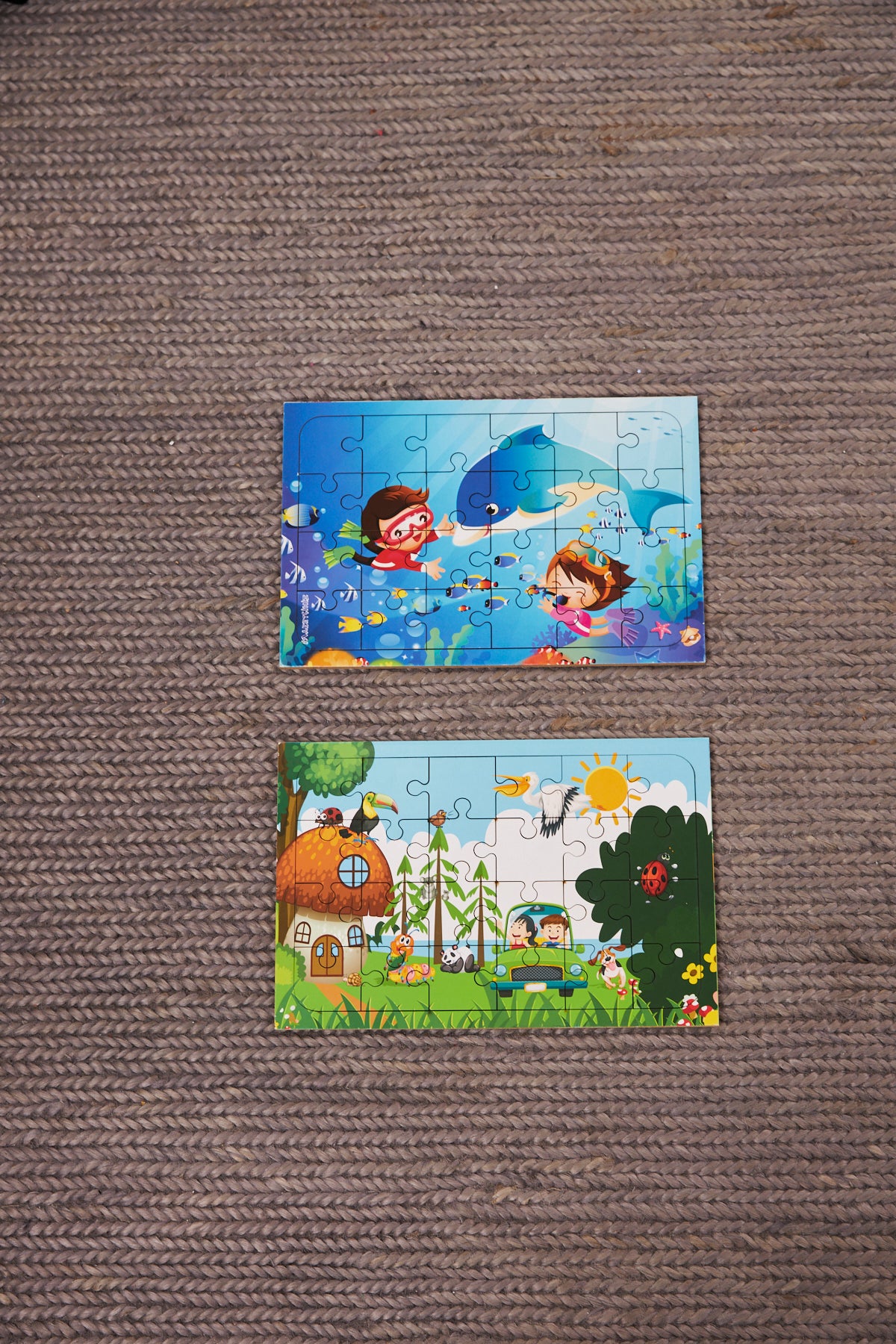 Okul Öncesi Başlangıç Yapboz Dalgıç Ve Hayvanlar Alemi Ahşap Puzzle Set