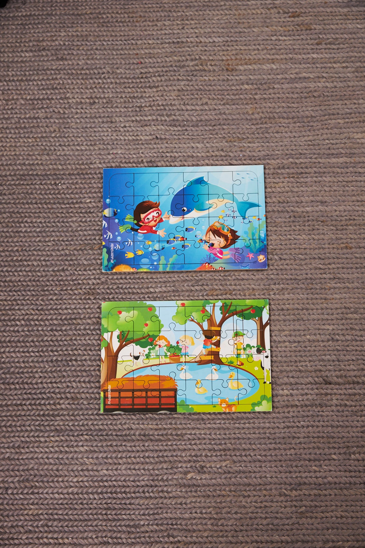 Okul Öncesi Başlangıç Yapboz Dalgıç Ve Piknik Ahşap Puzzle Set