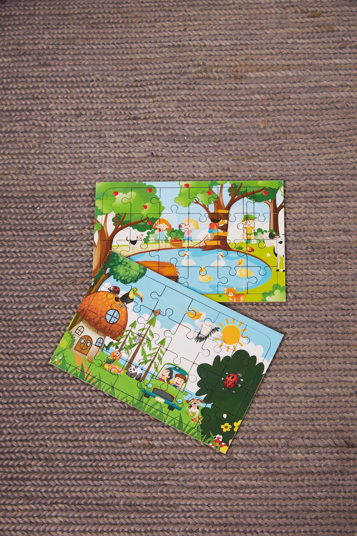 Okul Öncesi Başlangıç Yapboz Hayvanlar Alemi Ve Piknik Ahşap Puzzle Set