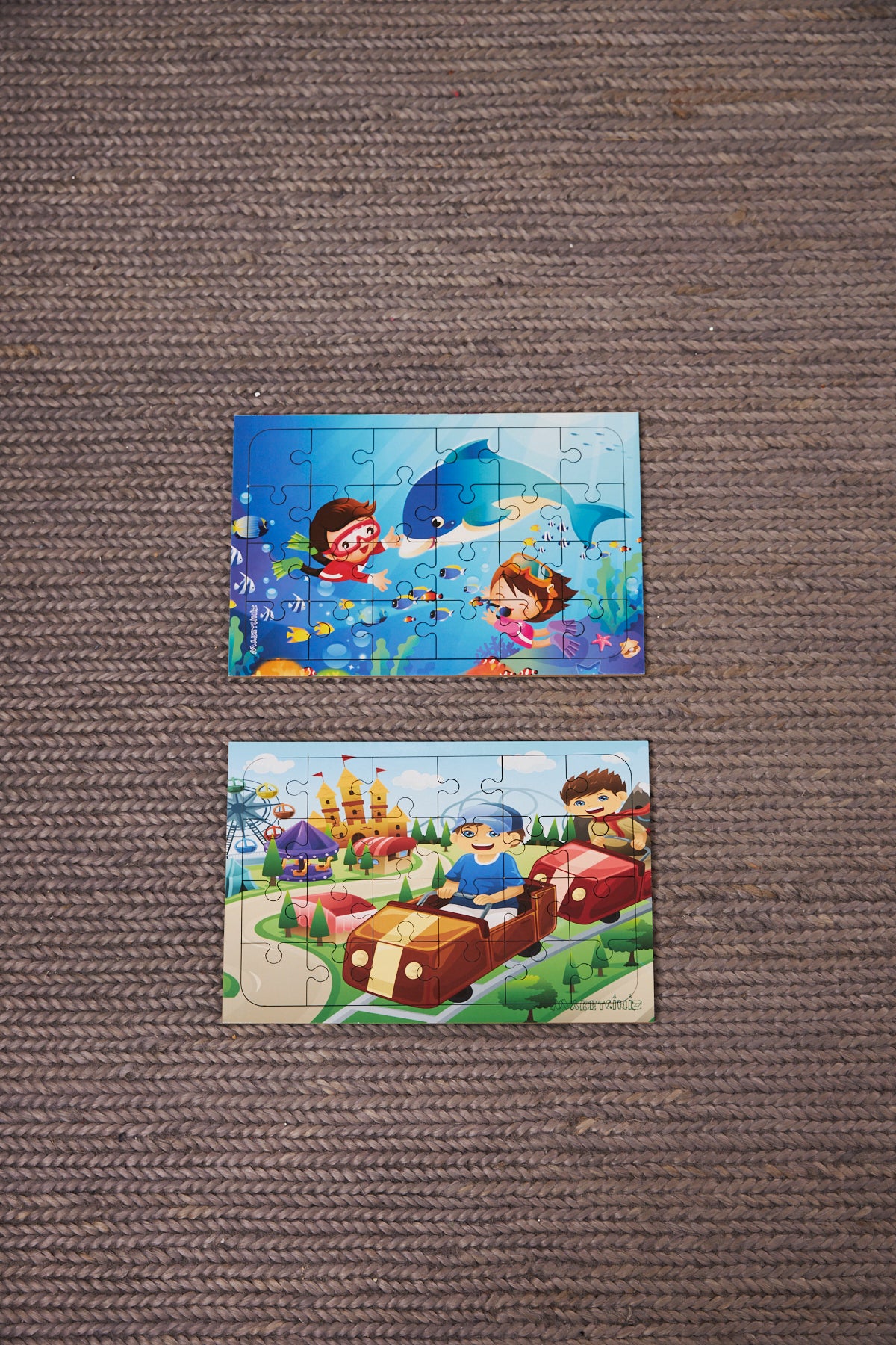 Okul Öncesi Başlangıç Yapboz Lunapark Maceram ve Dalgıç Ahşap Puzzle Set