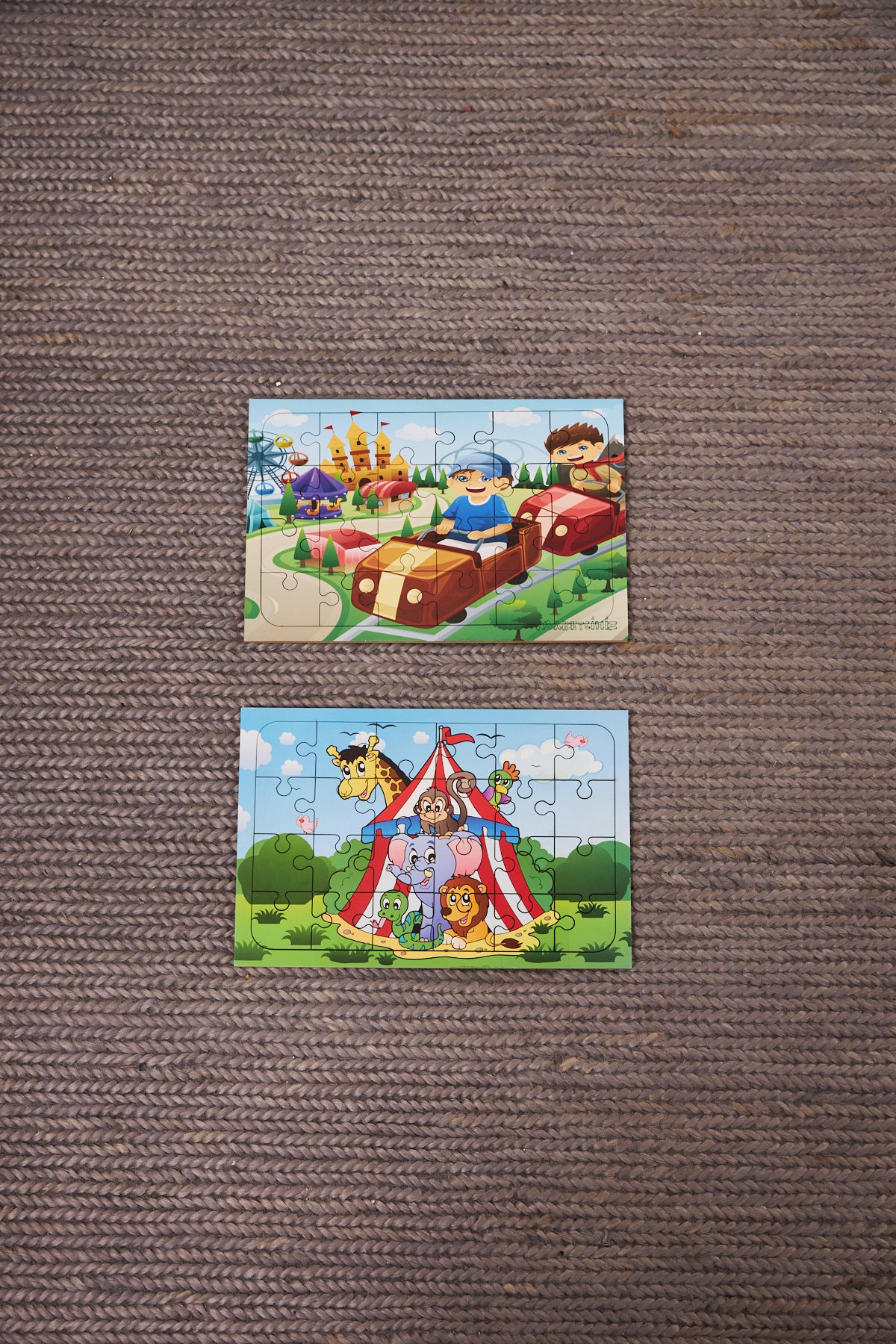 Okul Öncesi Başlangıç Yapboz Lunapark Maceram ve Sirk Ahşap Puzzle Set