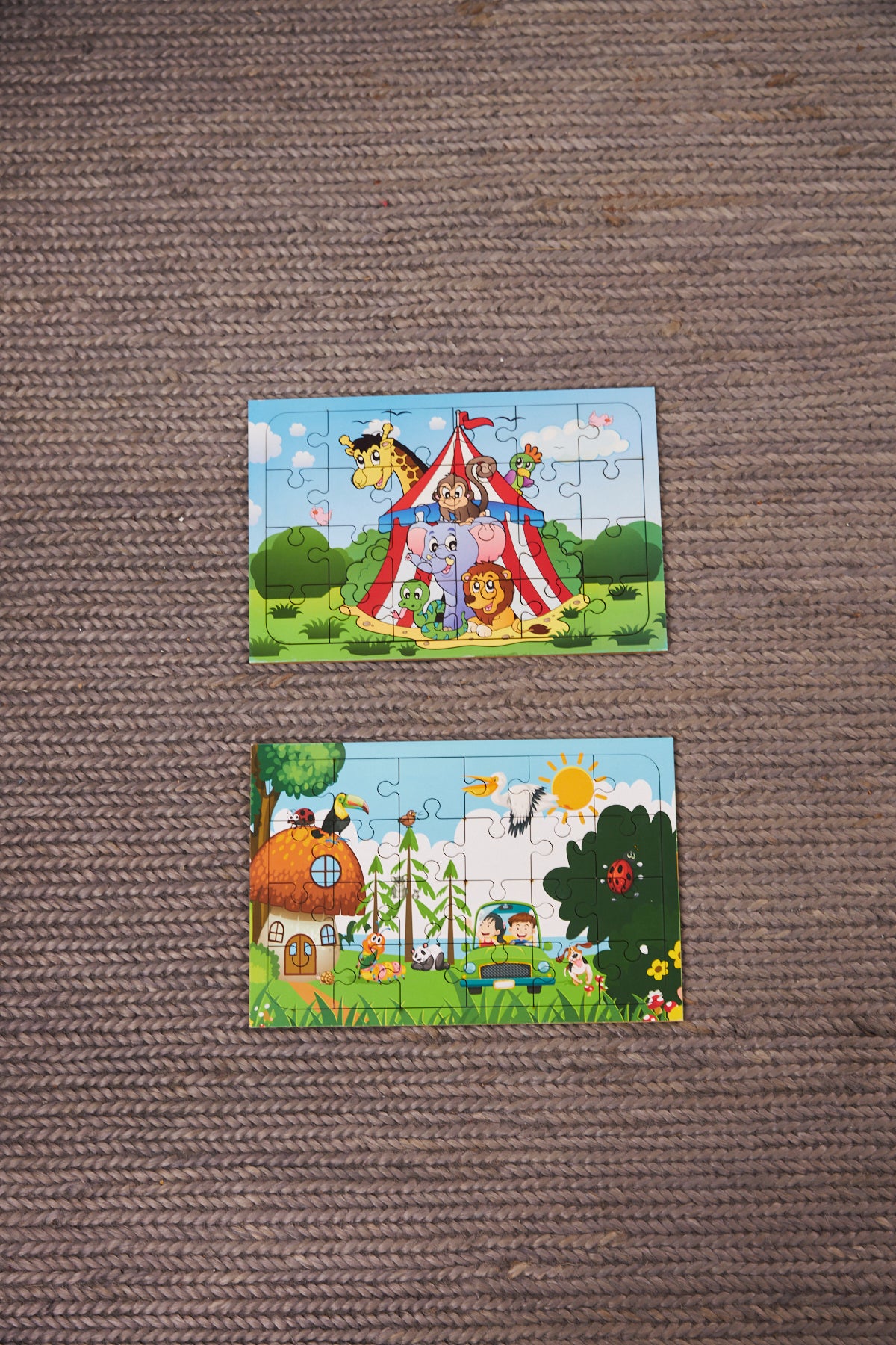 Okul Öncesi Başlangıç Yapboz Sirk Ve Hayvanlar Alemi Ahşap Puzzle Set