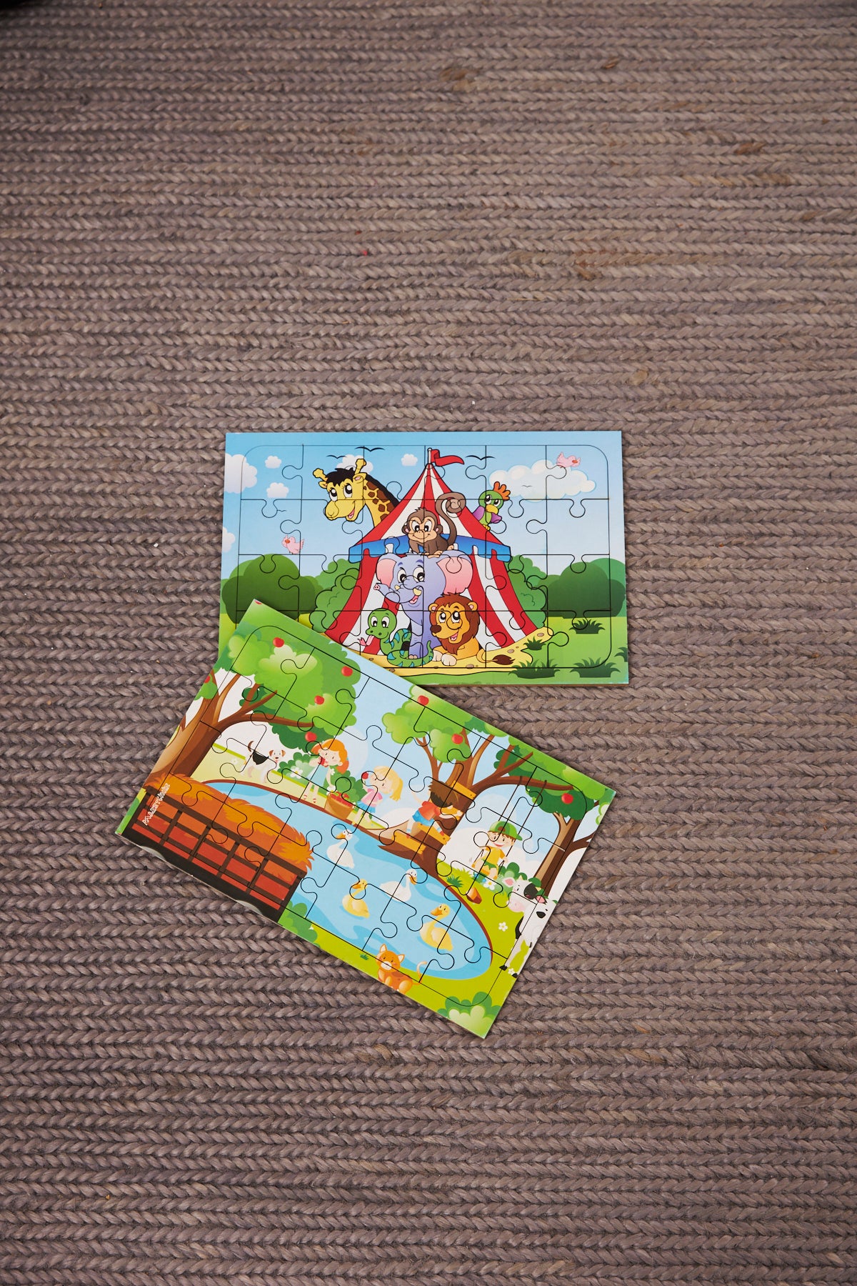 Okul Öncesi Başlangıç Yapboz Sirk Ve Pikniki Ahşap Puzzle Set