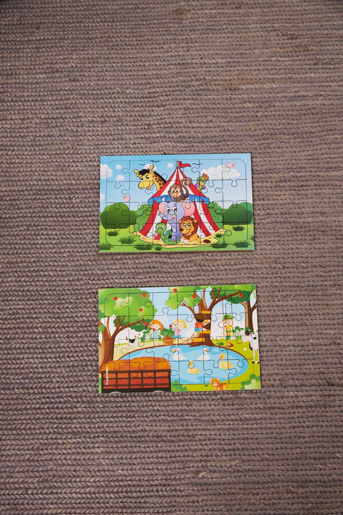 Okul Öncesi Başlangıç Yapboz Sirk Ve Pikniki Ahşap Puzzle Set