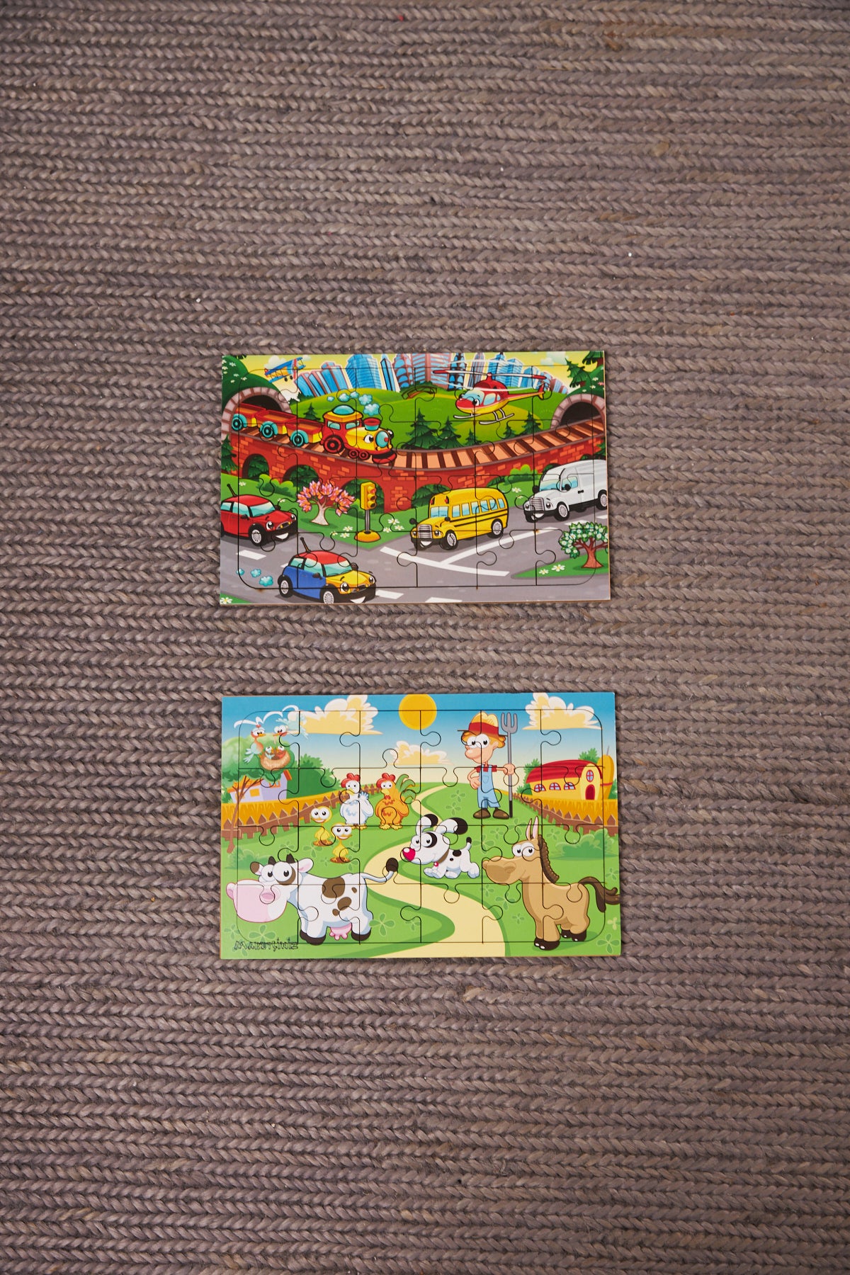 Okul Öncesi Başlangıç Yapboz Taşıtlar Ve Sirk Ahşap Puzzle Set